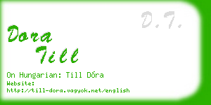 dora till business card